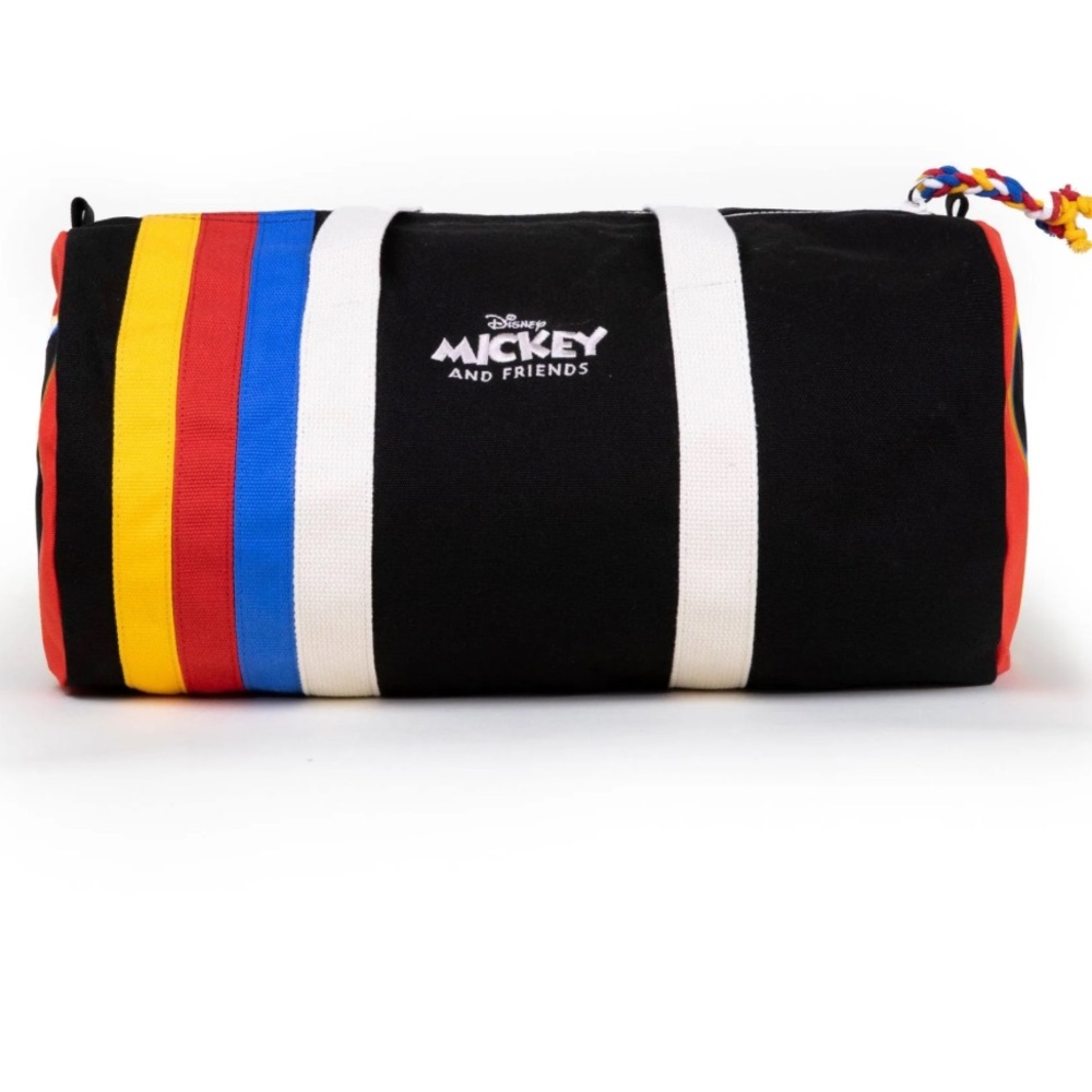 {Disney} Mickey and Friends x CAMP Kids Canvas Duffel Bag - Black and Red - Picture 4 of 10